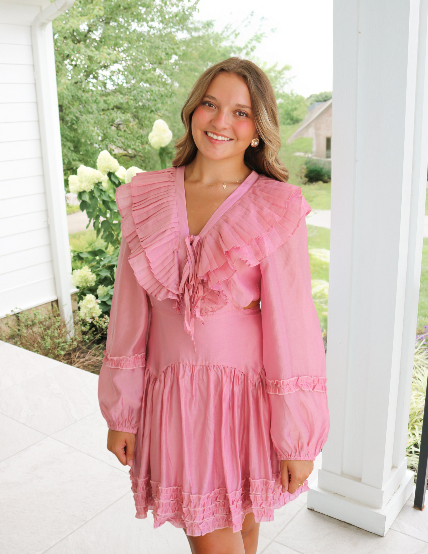 Berry Sweet Ruffle Dress