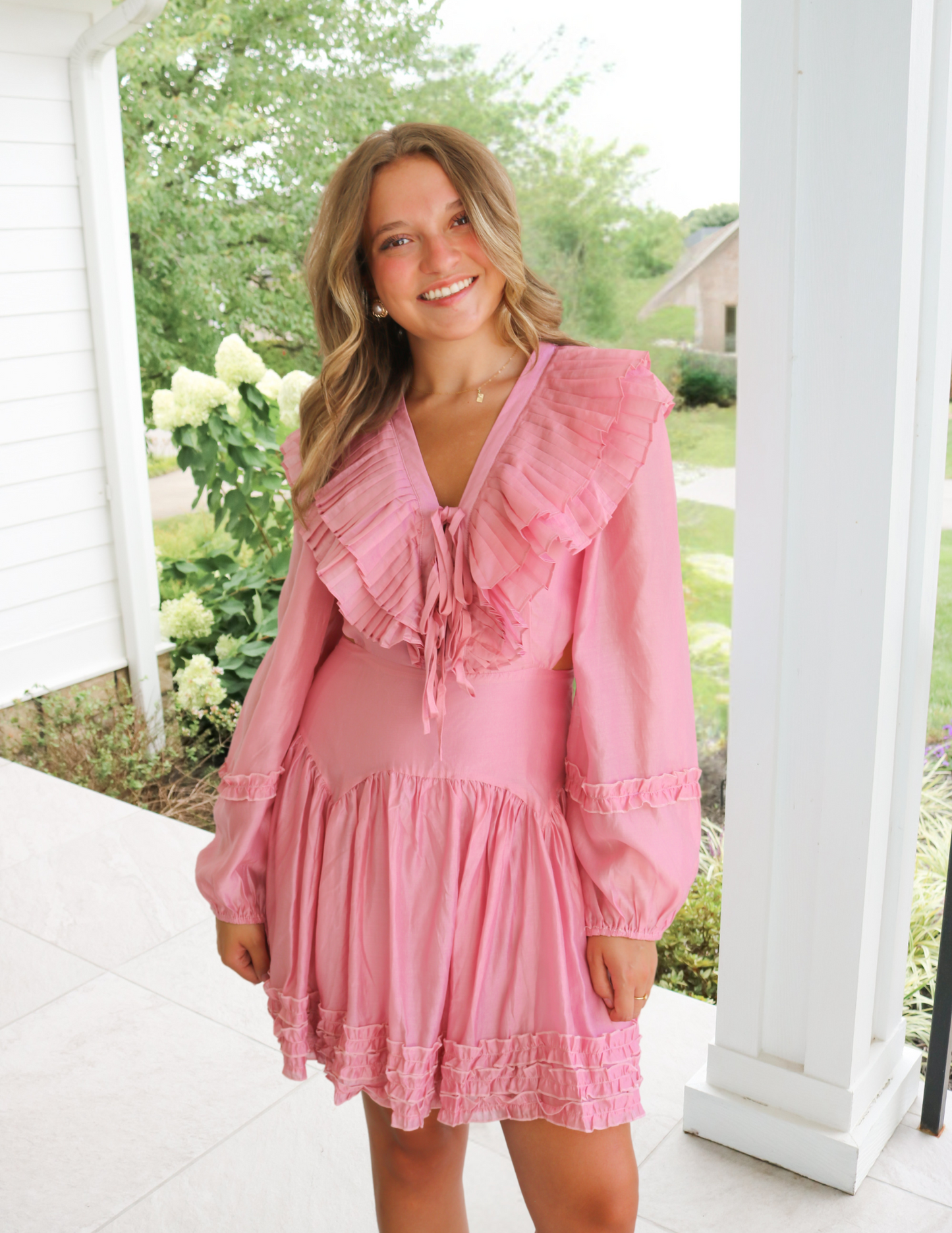 Berry Sweet Ruffle Dress
