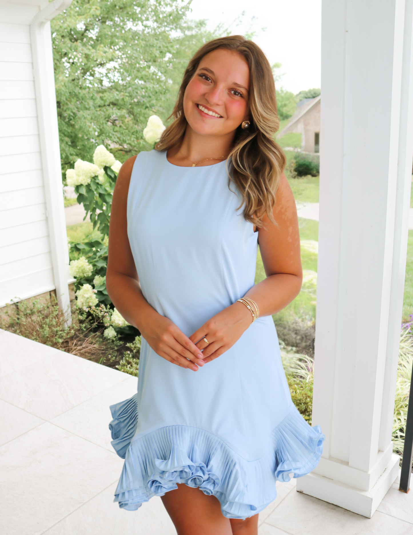 Flutter Ruffle Mini Dress
