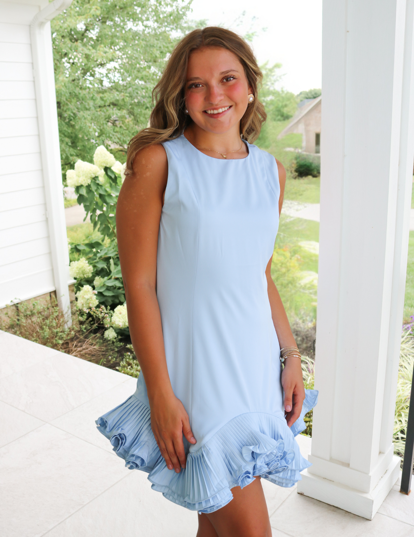 Flutter Ruffle Mini Dress