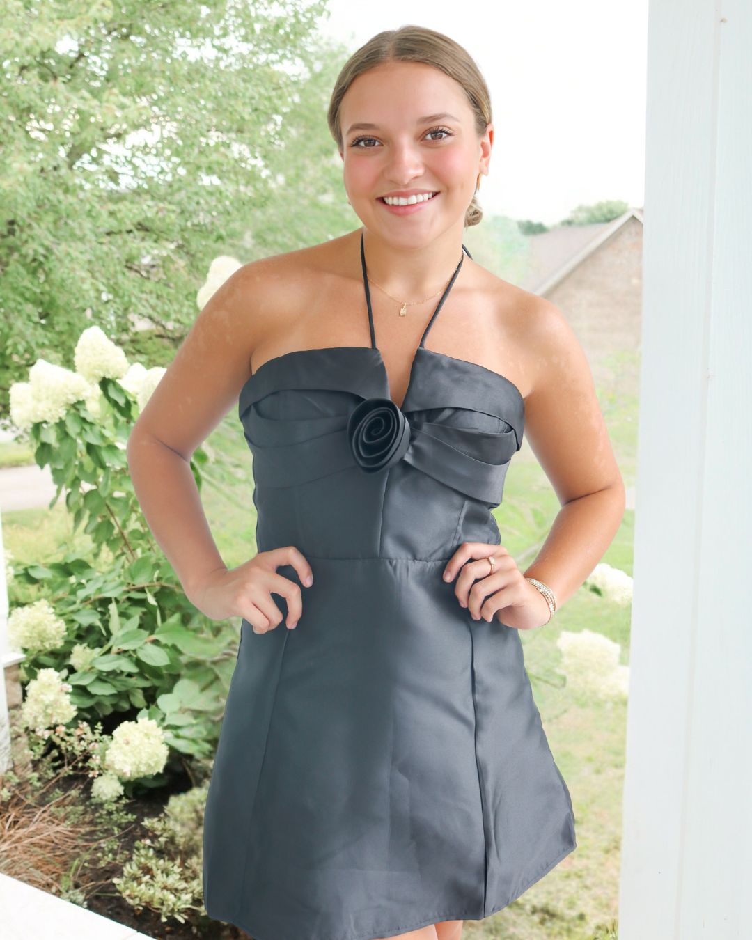 Fleur Halter Neck Mini Dress