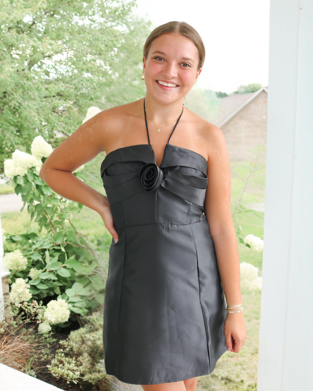 Fleur Halter Neck Mini Dress