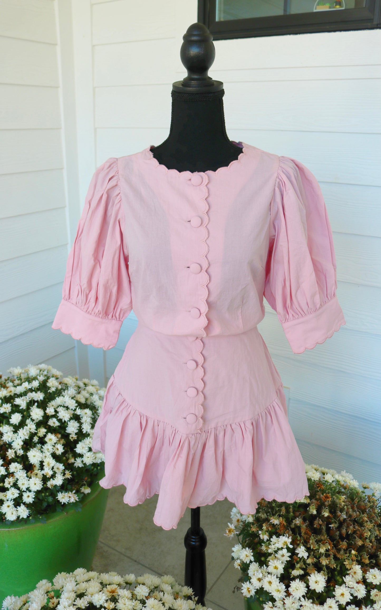 Peony Blouse and Skirt Set