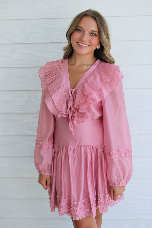 Berry Sweet Ruffle Dress