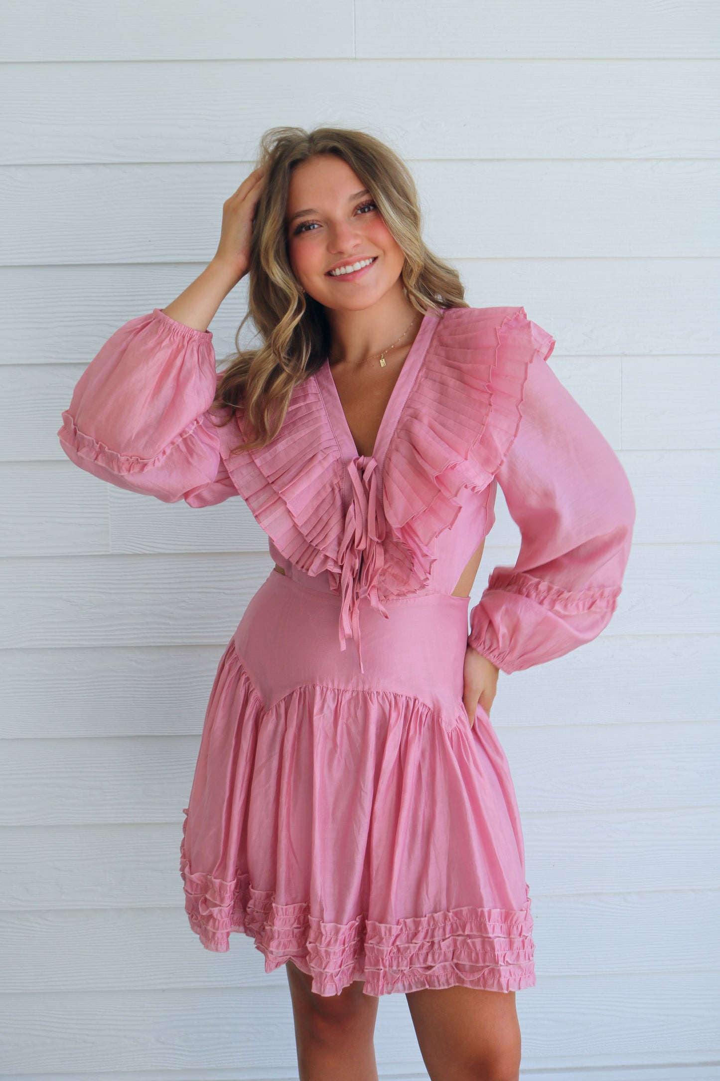 Berry Sweet Ruffle Dress