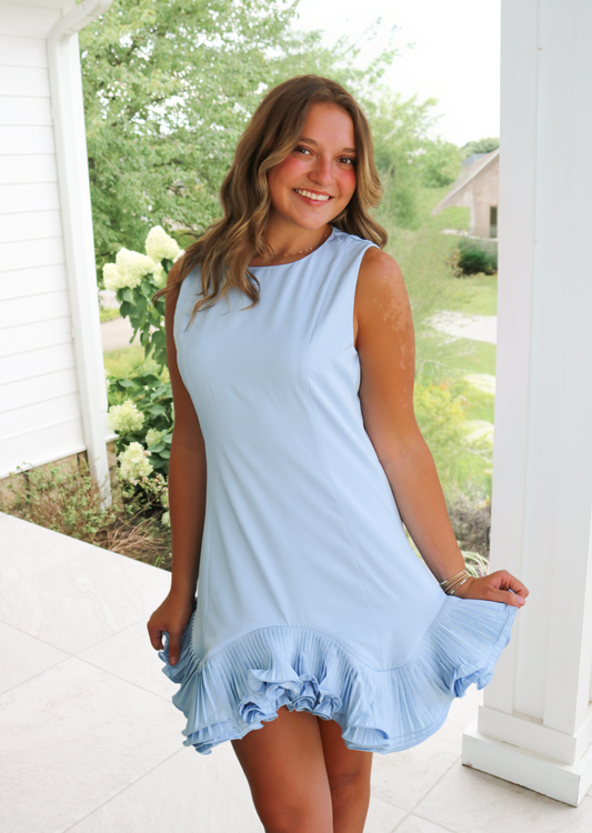Flutter Ruffle Mini Dress