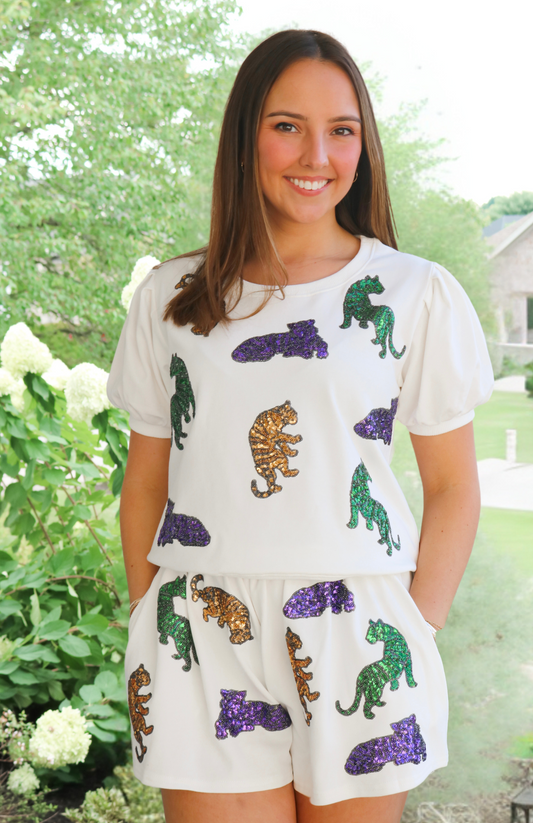 Mardi Pardi Tiger Shorts