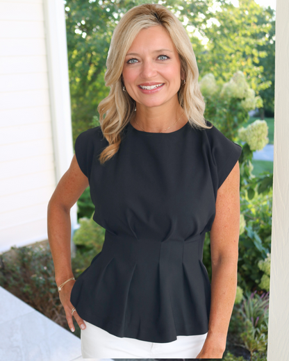 Into the Night Pleated Top
